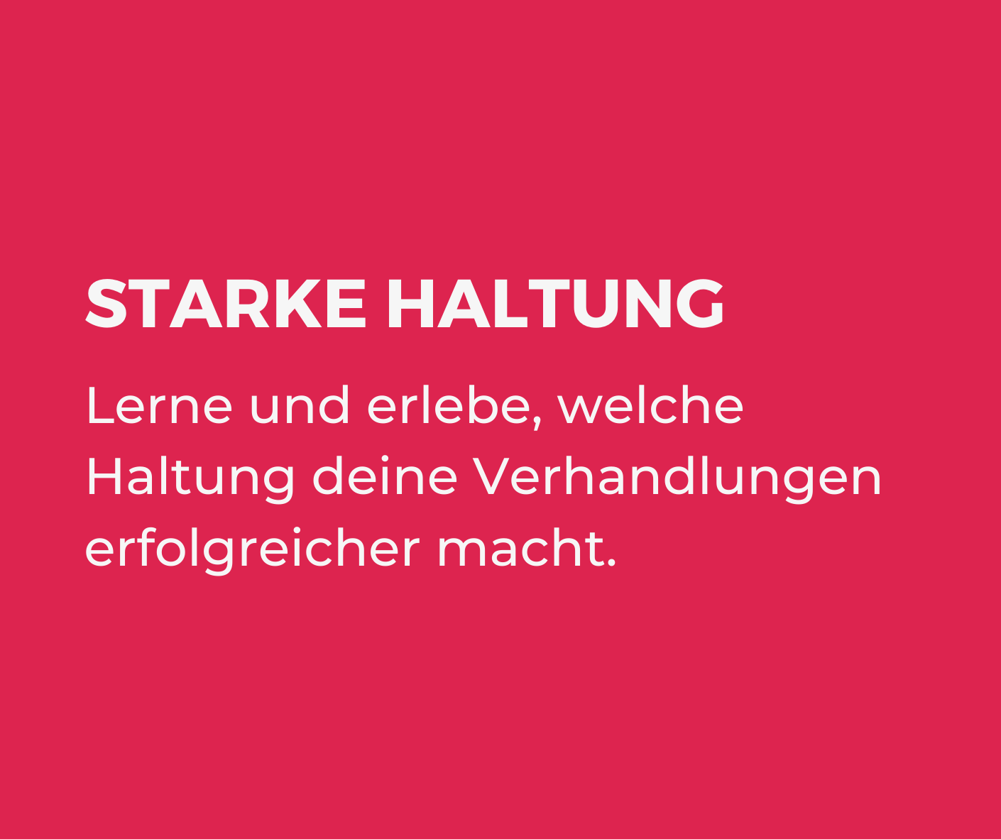 Starke Haltung (1)